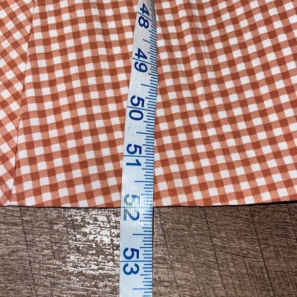 Hunter Bell‎ Maxwell Midi Dress Terracotta Gingham Size 10 NWT $496 - Picture 14 of 14